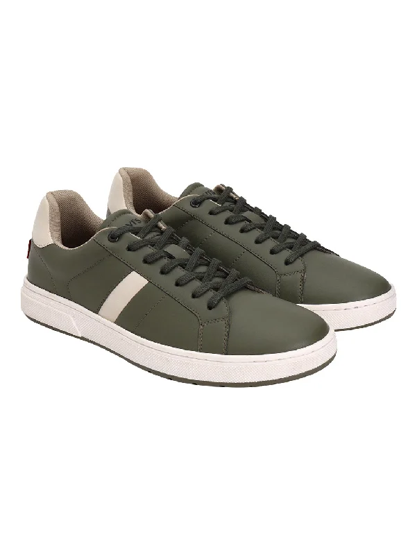 Men's Olive Colorblock Sneakers