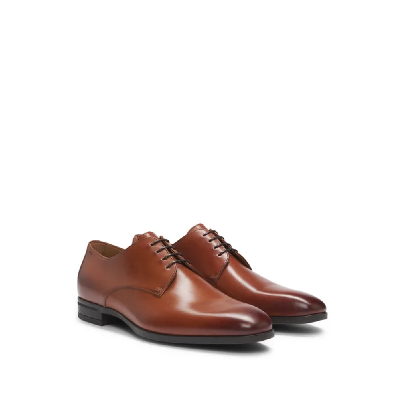 Leather Derby shoes with rubber sole