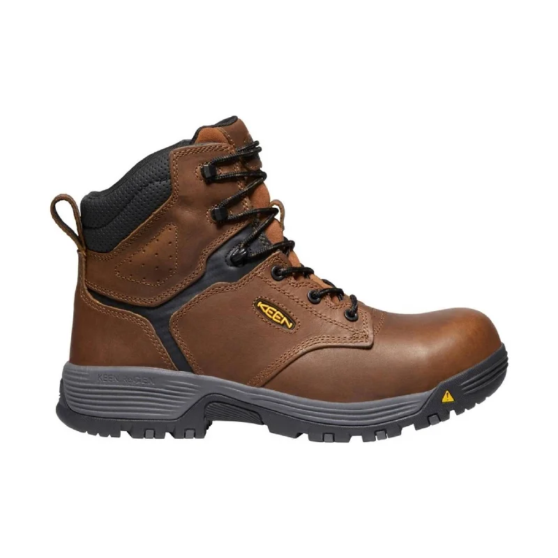 KEEN Utility Men's Chicago 6 Inch Waterproof Composite Toe Work Boot - Tobacco/Black