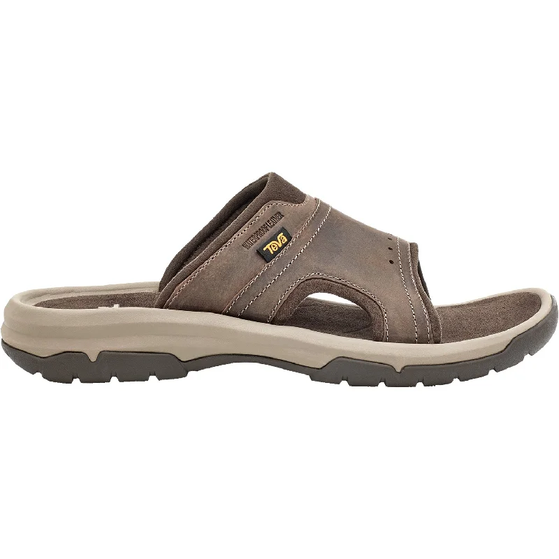 Men's Teva Langdon Slide Walnut Leather