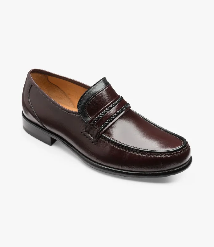 LOAKE Rome Moccasin shoe - Burgundy