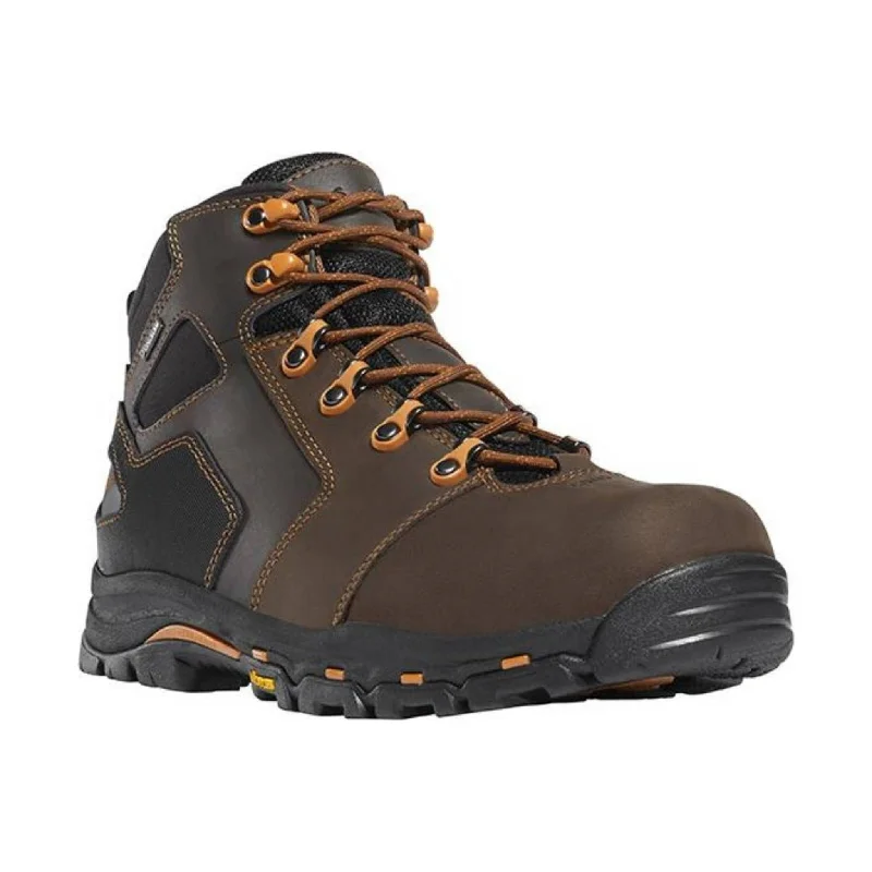 Danner Men's 4.5 Inch Vicious Non-Metallic Toe Work Boot - Brown/Orange