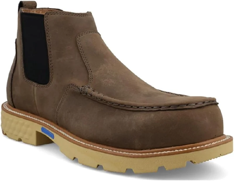 Twisted X Men's 4" Shitake Chelsea Work Boot Nano Toe - MXCN003