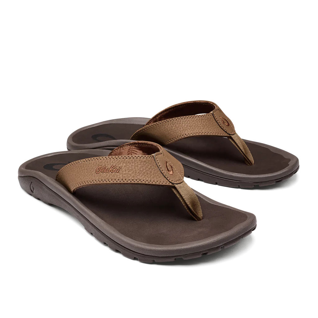 Olukai 'Ohana Tan Dark Java Men's