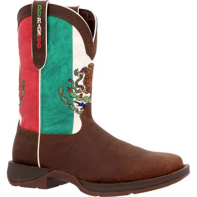 MENS REBEL BY DURANGO® STEEL TOE MEXICO FLAG WESTERN BOOT    DDB0431