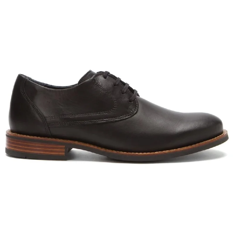 Wolky Georgetown Black Brushed Leather Oxford (Men's)