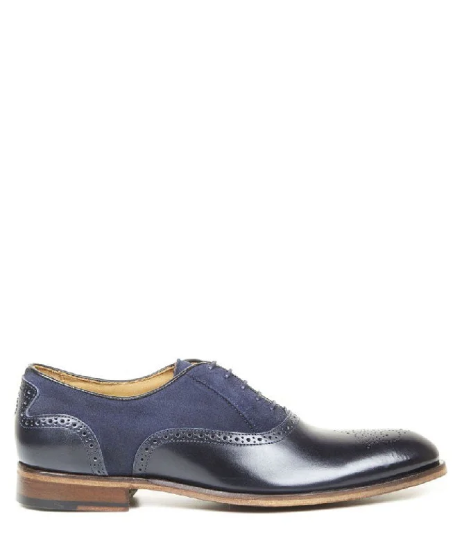 Oliver Sweeney Tondela Leather & Suede Brogue - Navy