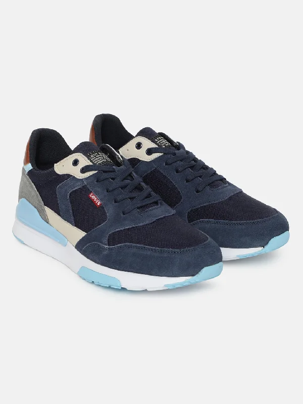 Men's Navy Colorblock Shoes