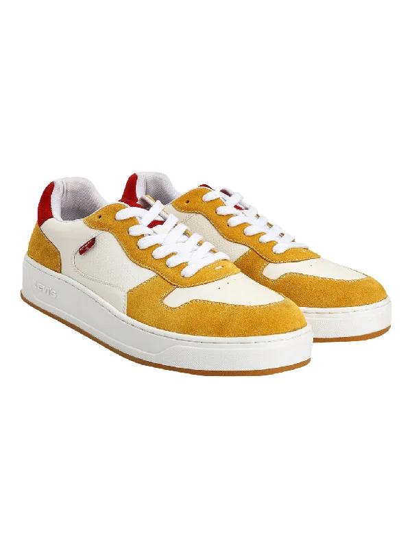 Men's Mustard Colorblock Sneakers