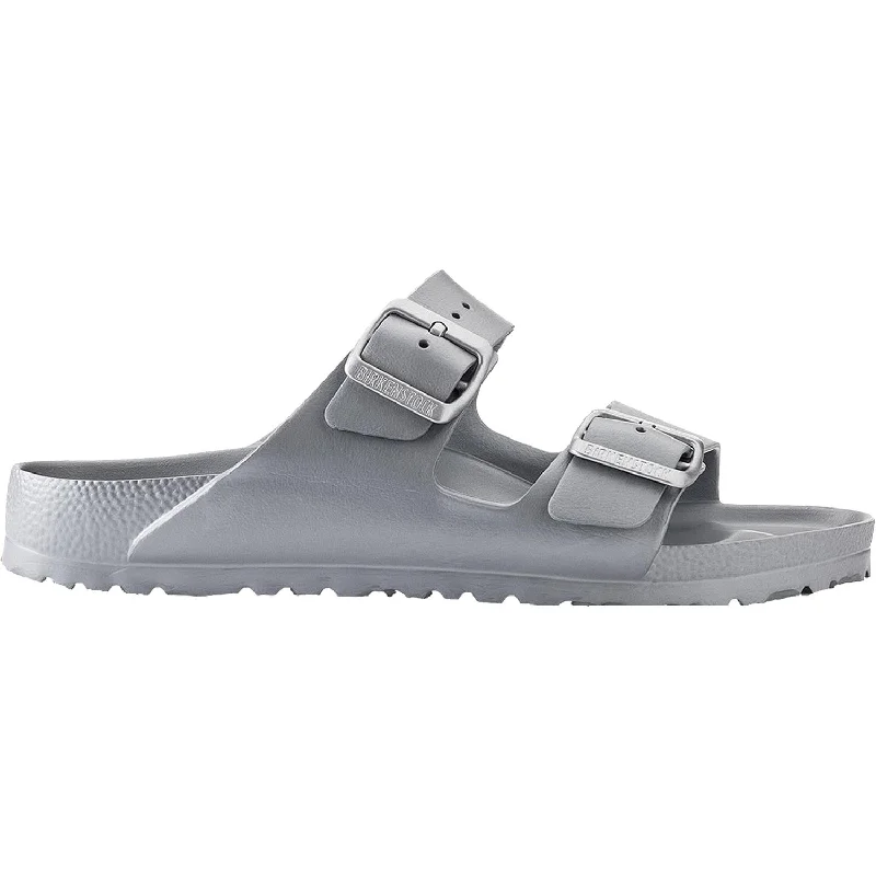 Unisex Birkenstock Arizona Essentials Metallic Silver EVA Synthetic