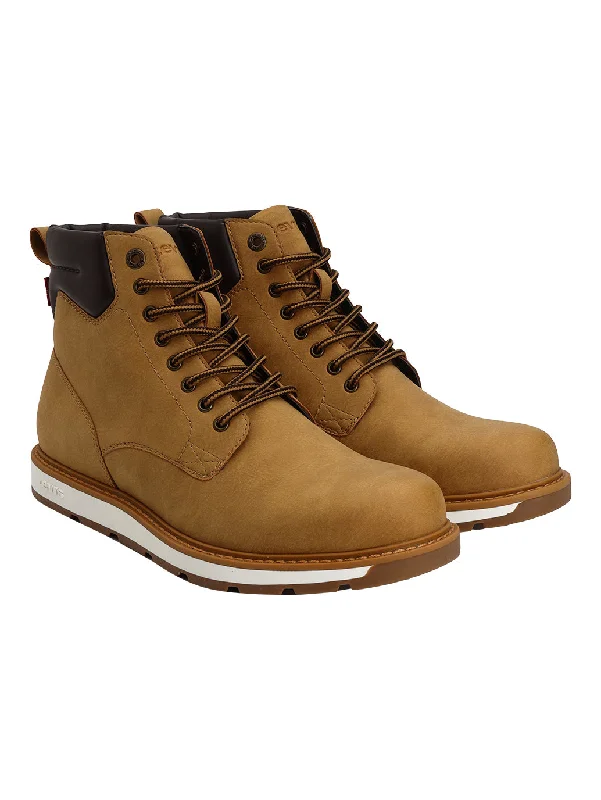 Men's Tan Solid Boots