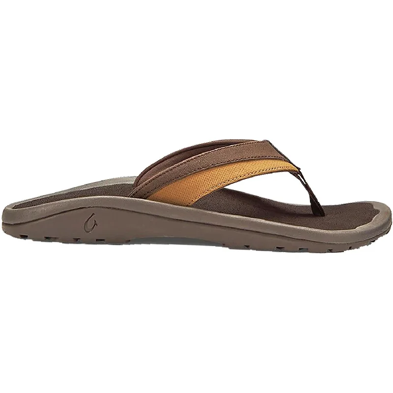 Men's OluKai Ohana Koa Dark Wood Synthetic