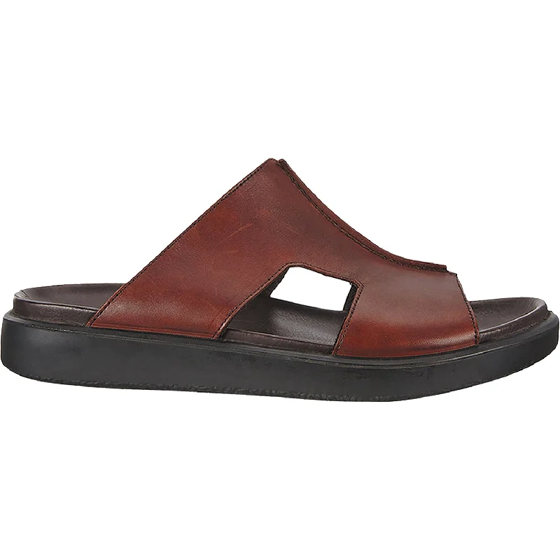 Men's Ecco Flowt LX Slide Cognac Leather