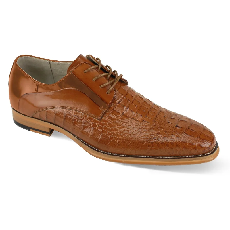 GIOVANNI LEATHER SHOES-MASON-TAN