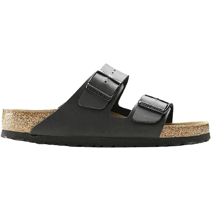 Unisex Birkenstock Arizona Soft Footbed Black Birko-Flor