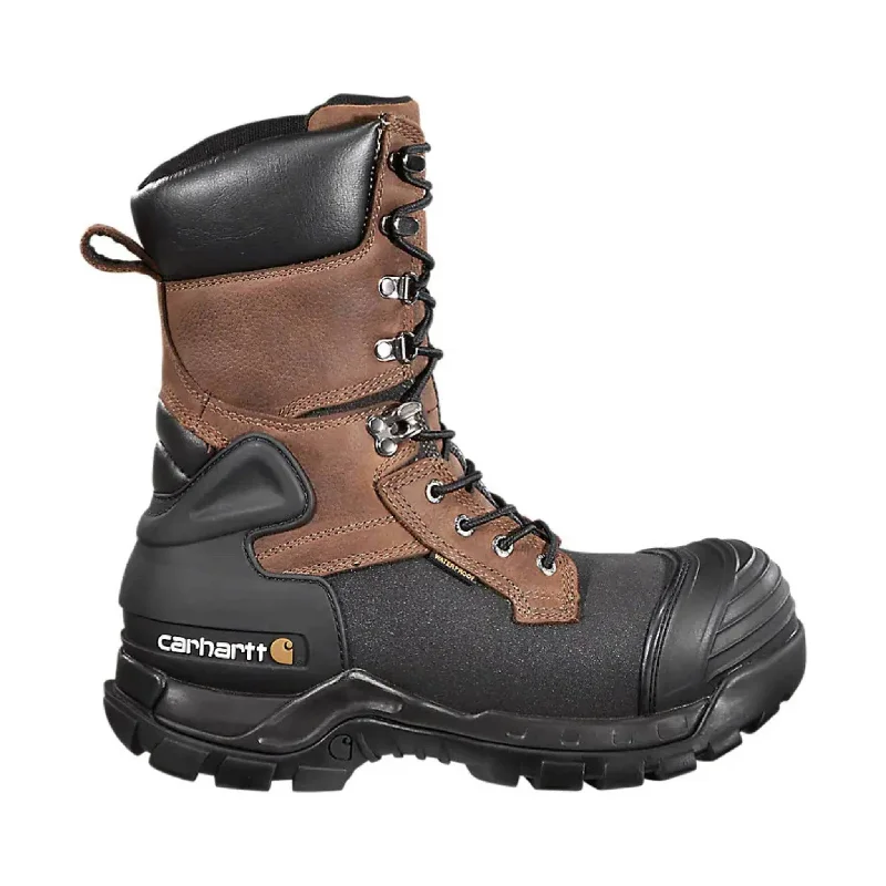 Carhartt Men's Yukon Pac Waterproof Insulated 10 Inch Composite Toe Work Boot - Brown