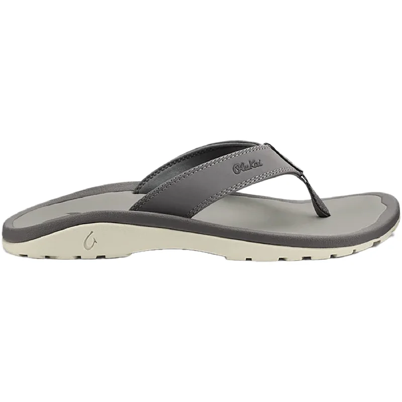 Men's OluKai Ohana Graphite/Graphite Synthetic