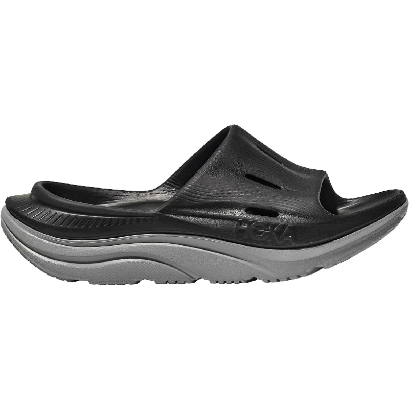 Unisex Hoka Ora Recovery Slide 3 Black/Stellar Grey EVA