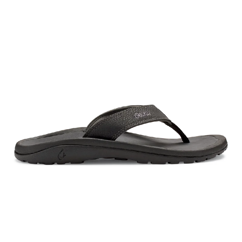 Olukai Ohana Sandal-Black/Dk Shadow