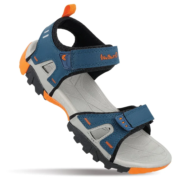 Walkaroo Men Sandals  - WC4426 Blue Orange