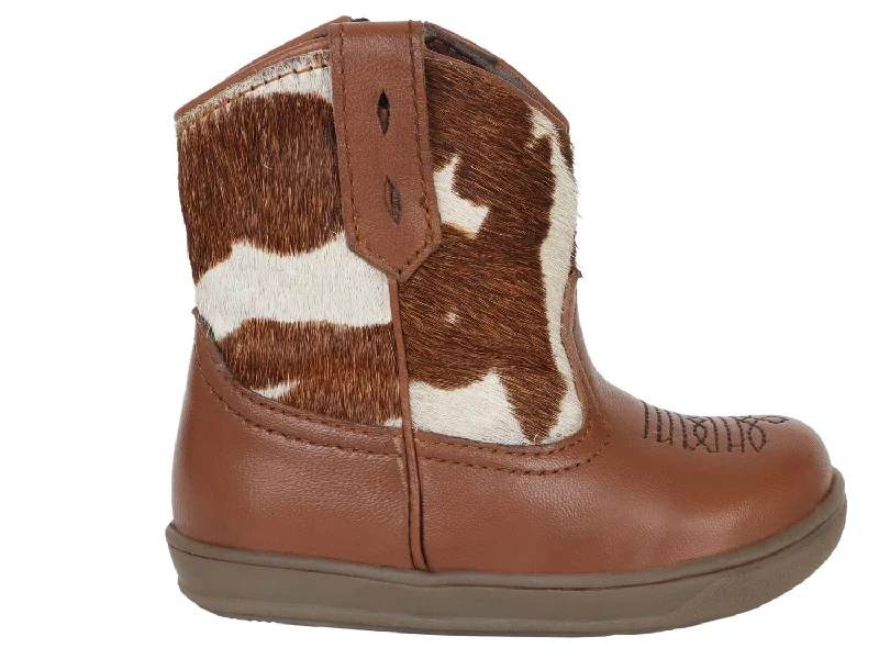 Roper Girls Infant Brown Leather Cora Cowbabies Cowboy Boots