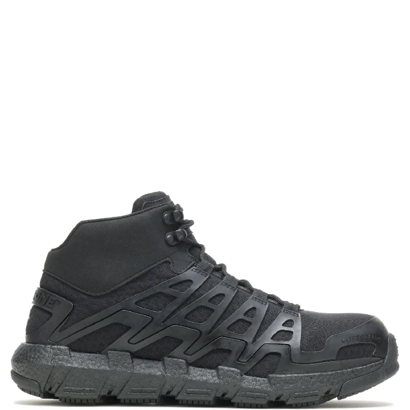 Wolverine Mens Rev Durashocks UltraspringMid CM Black Mesh Work Boots