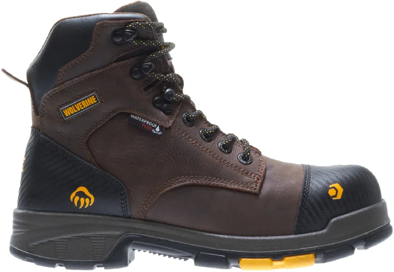 Wolverine Mens Dark Brown Leather Blade LX WP MetGuard CT Work Boots