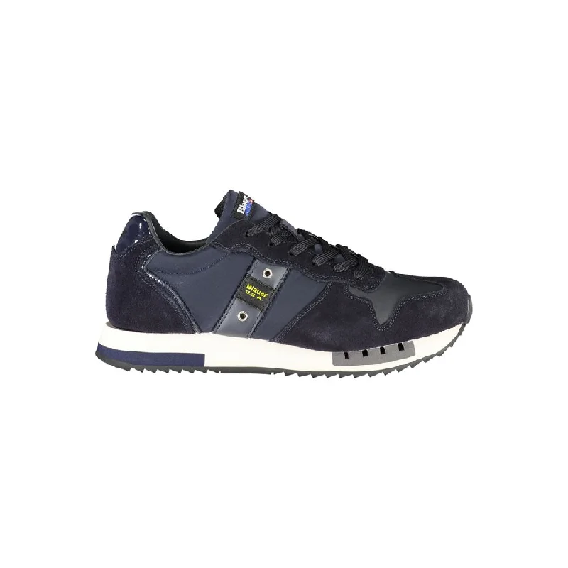 Blauer Contrast Lace-Up Sports Sneakers in Men's