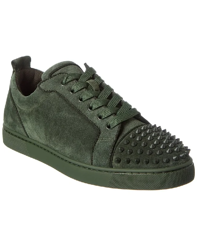 Christian Louboutin Louis Junior Spikes Suede Sneaker