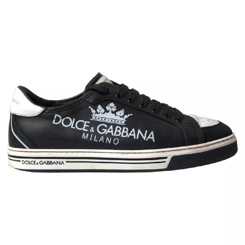 Dolce & Gabbana  Leather Crown Milano Men Sneakers Men's Shoes (Pre-Owned)