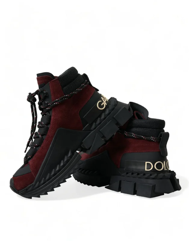 Dolce & Gabbana  Leather High Top Men's Sneakers