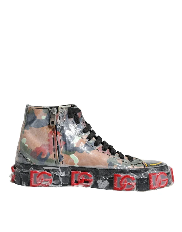 Dolce & Gabbana multi Camouflage High Top Sneakers Men's Shoes (Pre-Owned)