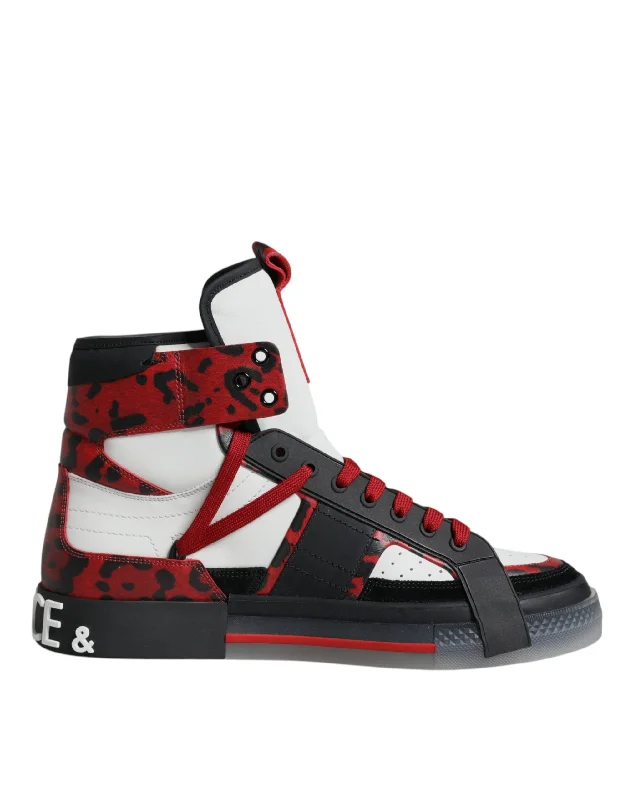 Dolce & Gabbana multi Leather High Top Sneakers Men's Shoes (Pre-Owned)