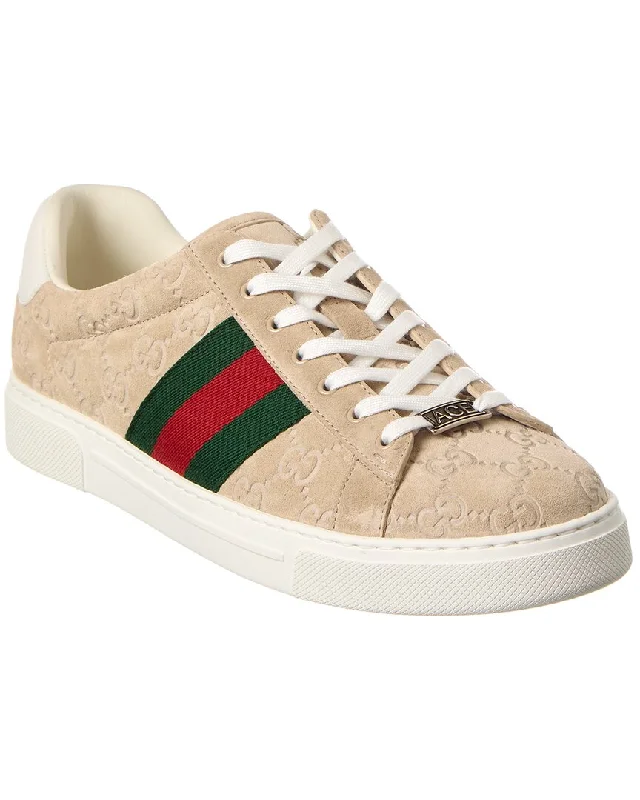 Gucci Ace GG Suede Sneaker