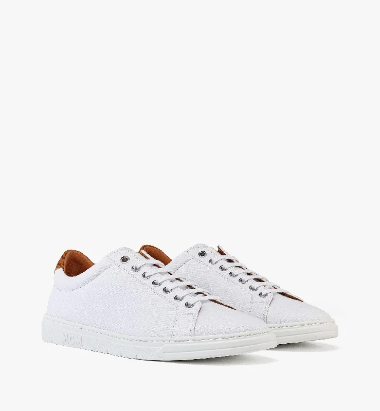 Men’S Mcm Essentials Terrain Lo Sneakers In Organic Cotton Canvas