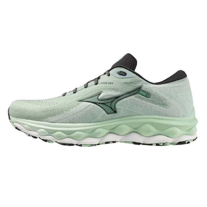 Men’S Wave Sky 7 Running Shoes In Granite Green/nimbus Cloud