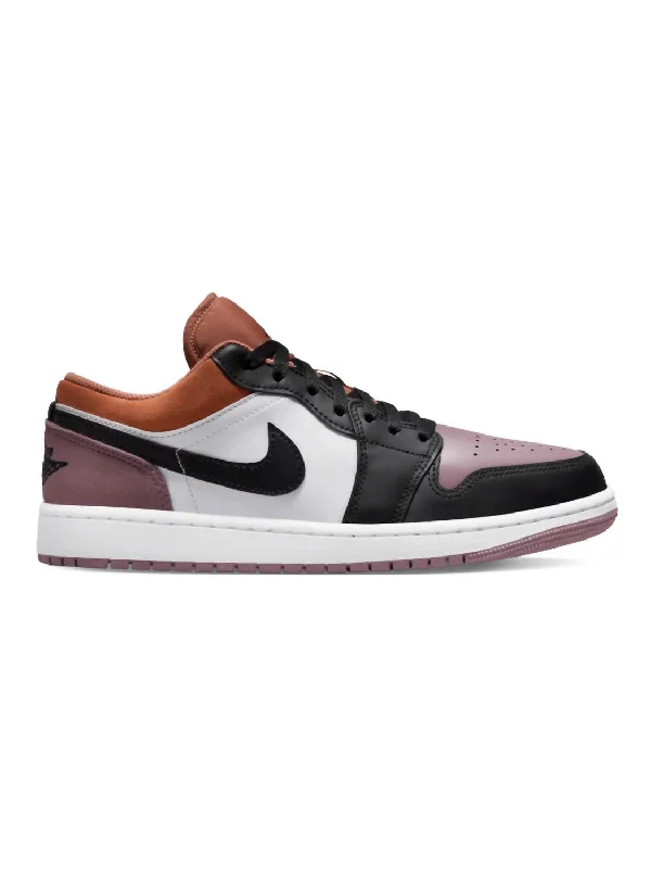 Men's 1 Low Se Sneakers In White/black/sky J Orange/sky J Mauve