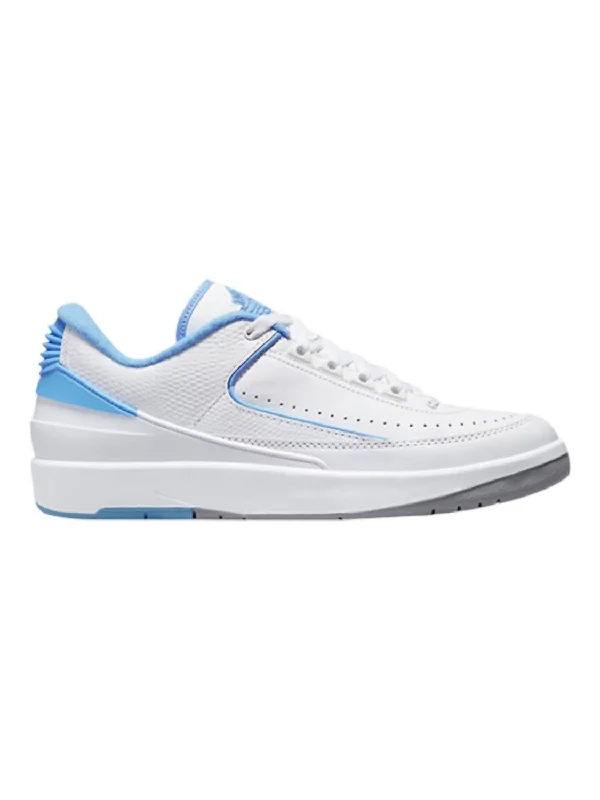 Men's 2 Retro Low Sneaker In White/university Blue-Cement Grey