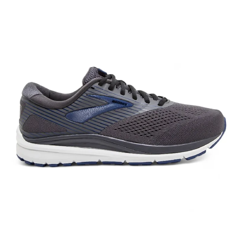 Men's Addiction 14 Running Shoes - Medium Width In Blackened Pearl/blue/black