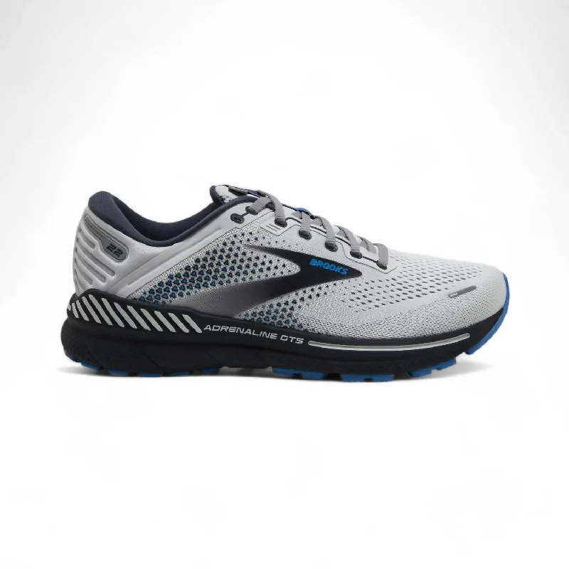 Men's Adrenaline Gts 22 Running Shoes In Oyster/india Ink/blue