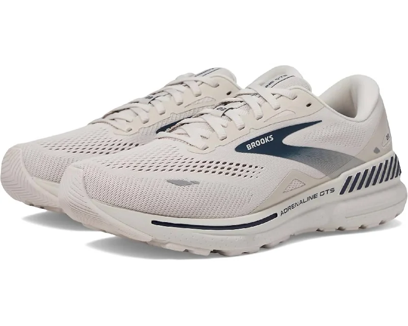 Men's Adrenaline Gts 23 Running Shoes In Crystal Grey/surf The Web Grey