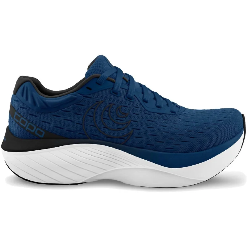 Men's Atmos Road Running Shoes In Navy / White