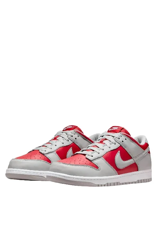 Men's Dunk Low Qs Ultraman Sneaker In Varsity Red/silver/white