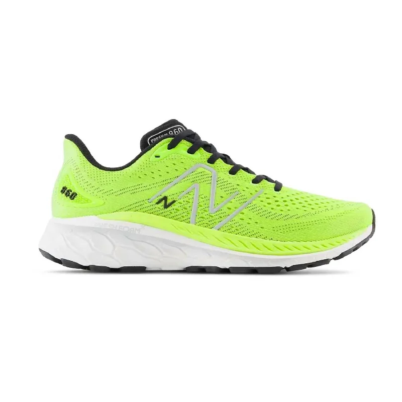 Men's Fresh Foam X 860 V13 Shoes Running Shoes In Pixel Green/black/silver Metallic