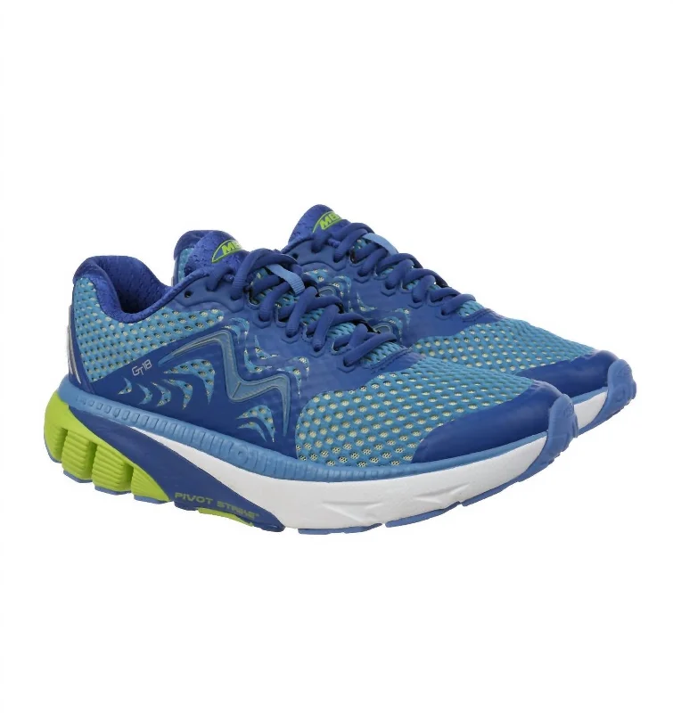 Men's Gt 18 Running Shoes In Navy Blue/lemon Green