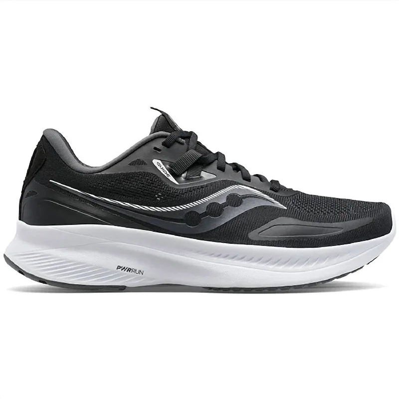 Men's Guide 15 Running Shoes - D/medium Width In Black/white