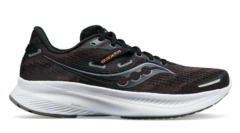 Men's Guide 16 Running Shoes - D/medium Width In Black/ White