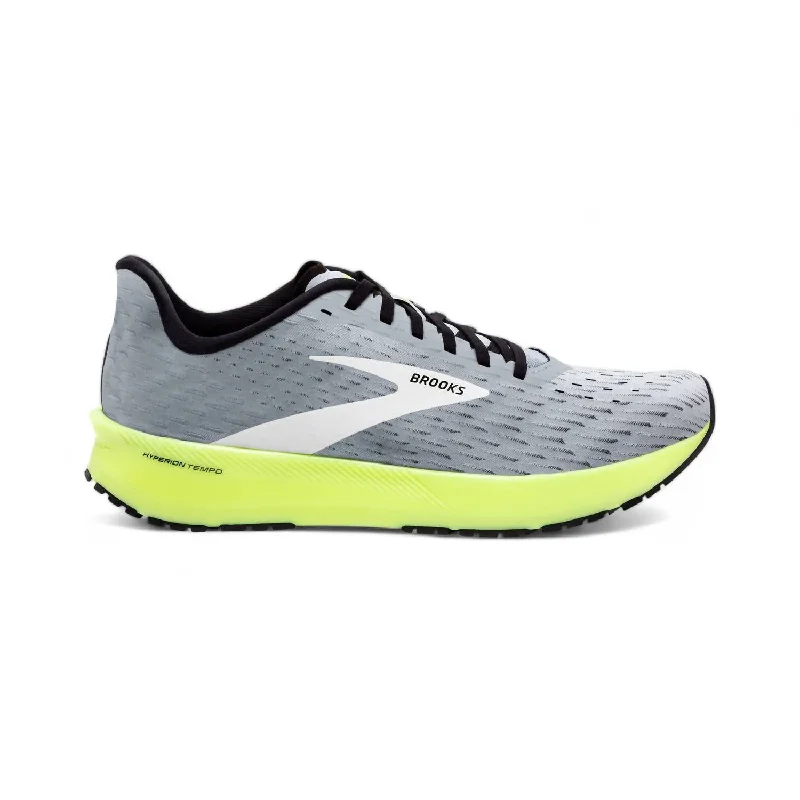 Men's Hyperion Tempo Road Running Shoes - Medium Width In Grey/black/nightlife