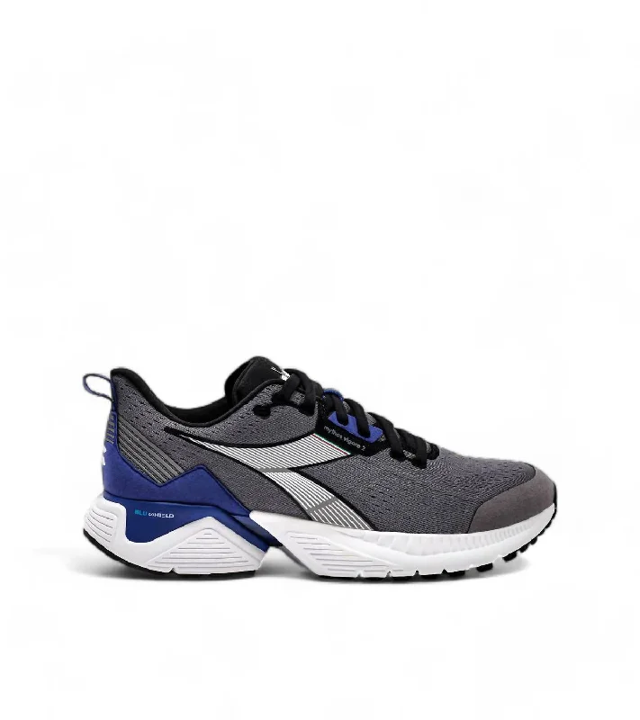 Men's Mythos Blushield Vigore 2 Running Shoes In Steel Gray/black