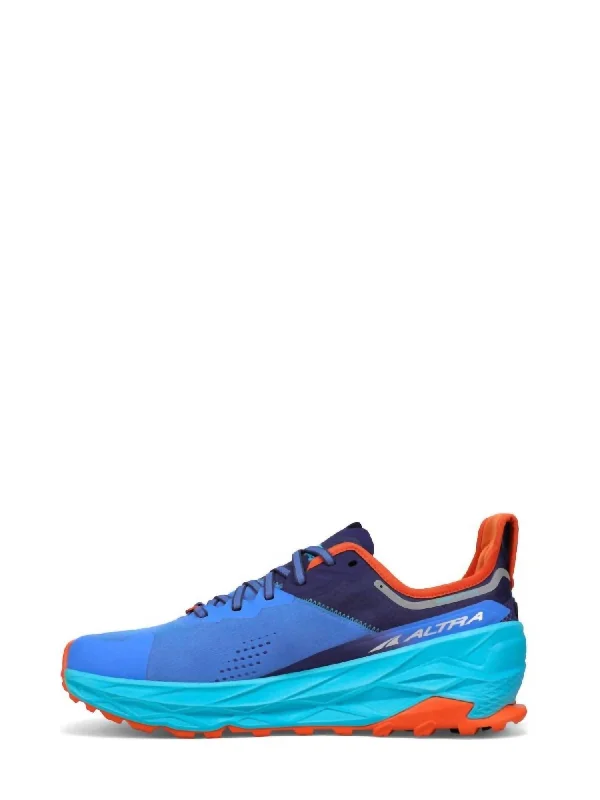 Men's Olympus 5 Trail Running Shoes In Blue